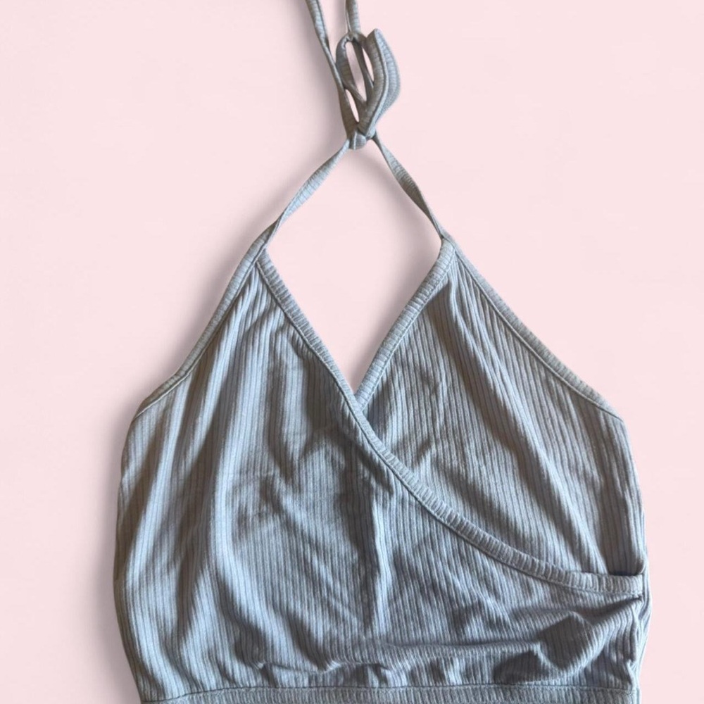 Garage Light Gray Ribbed Top